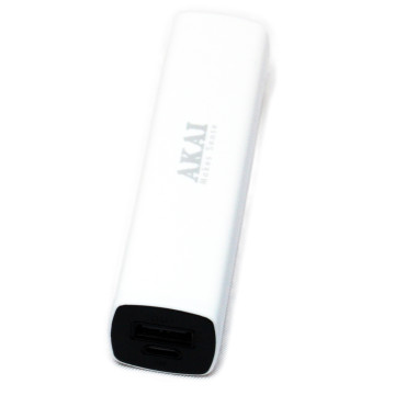 AKAI PWB-2800 2800 mah vésztöltő/power bank, Fehér