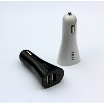 AKAI UCC-1802 Dupla USB autós töltő, Fehér