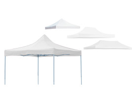 Pavilon tető ponyva 2,9x2,9 méteres, fehér színű