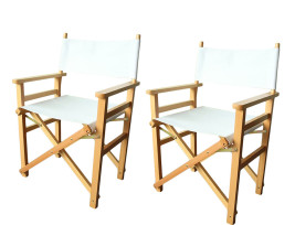 Rendezői szék 2 db, fehér