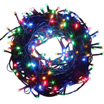 240LED-es karácsonyi fényfüzér, 8 mozgó beállítással, színes