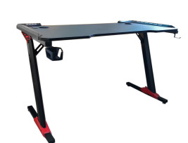 Professzionális gamer asztal karbonszálas bevonattal, LED világítással