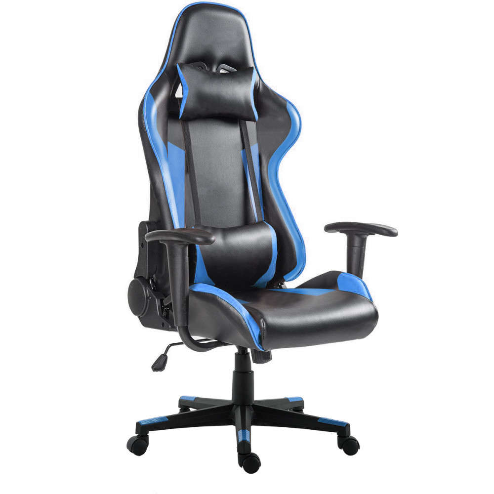 Gamer szék Pro, fekete-kék