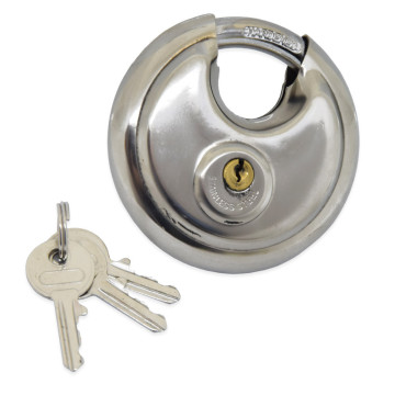 Kerek 90 mm-es lakat,  3 db kulccsal