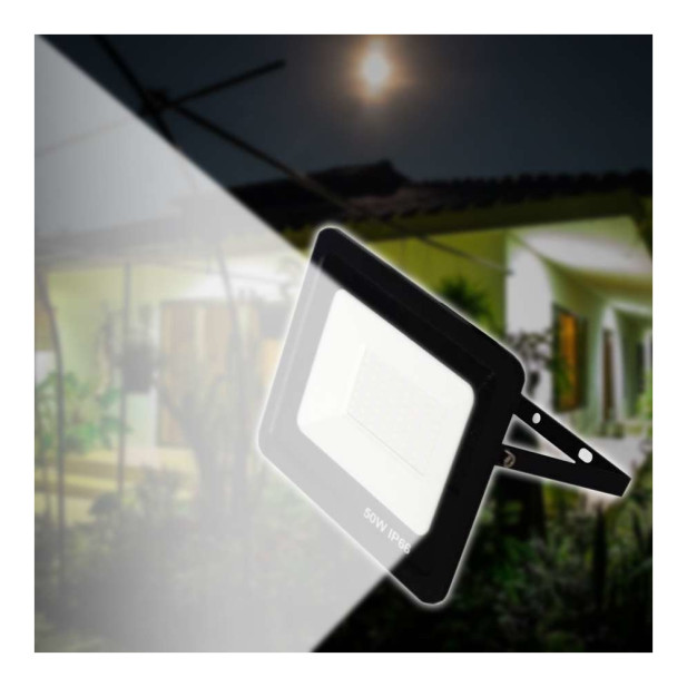 64 CREE LED,  50W kültéri SLIM LED reflektor
