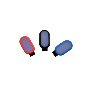 Mini csíptethető ledes biztonsági világítás / hátizsákra, ruhára - kék