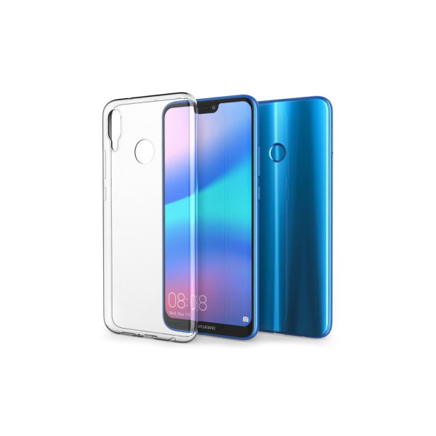 Átlátszó szilikon védőtok Huawei P20 Lite készülékhez