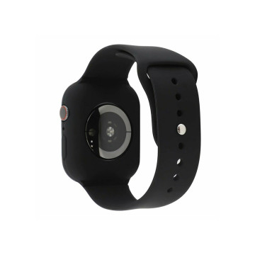 Szilikon szíj és védőtok Apple Watch órához, 38 mm (több színben) - fekete