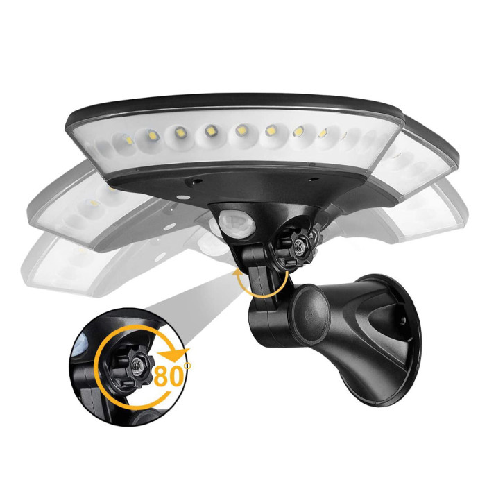 „Repülő csészealj” LED lámpa / Napelemes, mozgásérzékelős