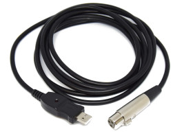 Átalakító audió kábel XLR-ről USB-re