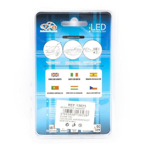 Autós beltéri LED izzó 12V - 39mm / 2 db, 9 LED, 300 Lumen (13623)