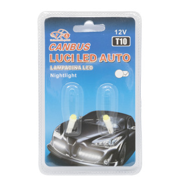 T10 Autós LED izzó 12V - 2db, 1 LED, 170 Lumen (11502)