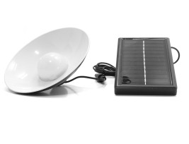 Napelemes kültéri LED lámpa – lógó lámpa, búrával / felakasztható