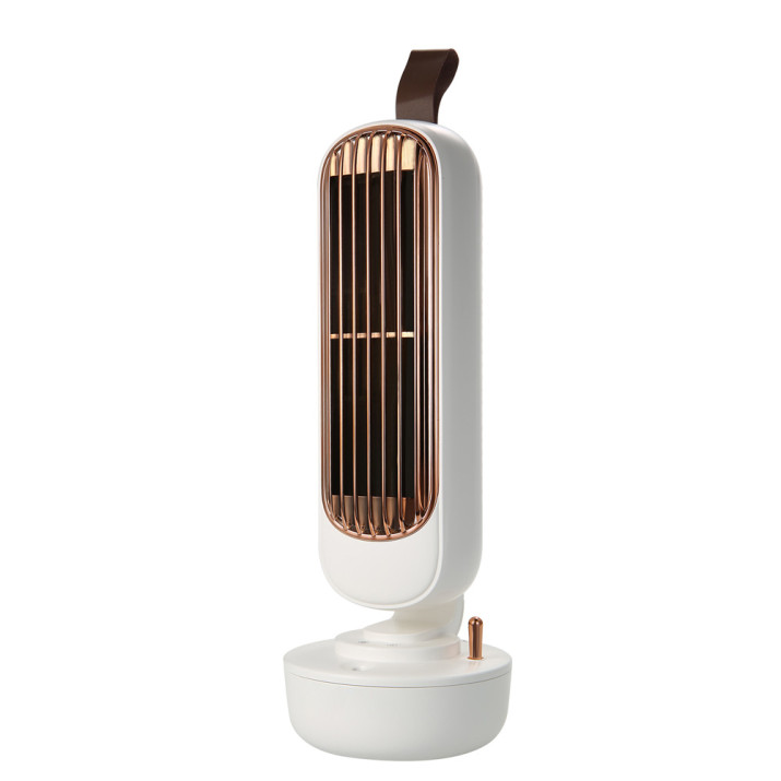 Retro asztali vízködös ventilátor torony – párásító és légkondicionáló / fehér