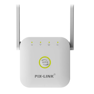 PIX-LINK vezeték nélküli WiFi jelerősítő – konnektorba csatlakoztatható / fehér (LV-WR22)