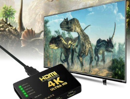 HDMI elosztó – 4K ultra HD / 5 db csatlakozóval, távirányítóval