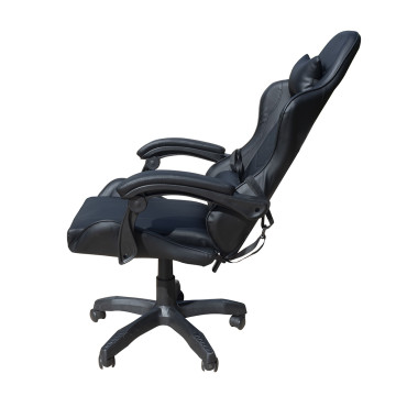Gamer szék nyak- és derékpárnával / fekete