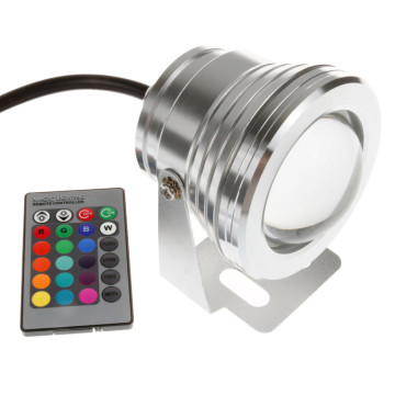 Vízálló mini RGB LED lámpa - távirányítóval