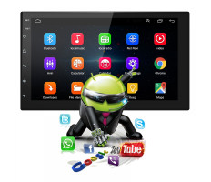 Autós média lejátszó 9.2” érintőkijelzővel, Android rendszerrel / 16 GB, 2 DIN, videó- és zenelejátszó, FM rádió, Bluetooth