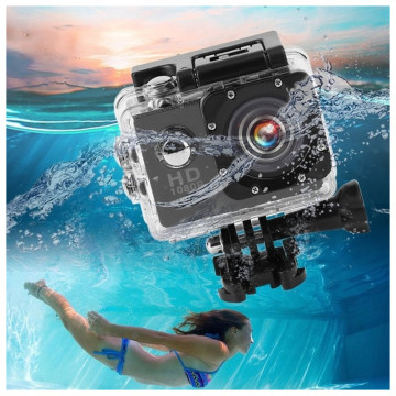 HD vízálló akciókamera és fényképezőgép / Wi-Fi sportkamera 170°-os látószöggel