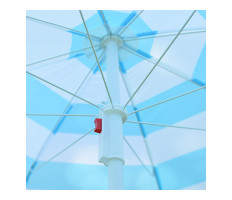 Dönthető, csíkos napernyő állítható leszúró állvánnyal / 180x150 cm (B)