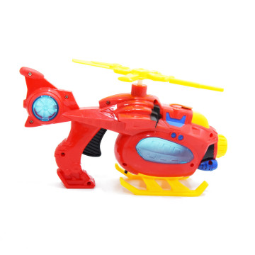 Buborékfújó helikopter – zenél és világít, piros színben / 3+ 