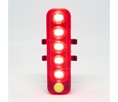 Hátsó, LED-es kerékpár lámpa / USB-ről tölthető (QX-W05)