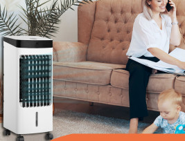 120W Air Cooler mobilklíma / léghűtő készülék görgőkkel (JDAC67R)