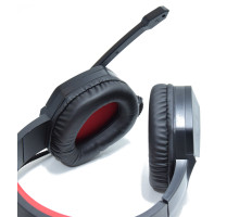Gaming headset LED-fényekkel / vezetékes fejhallgató mikrofonnal (AS-70)