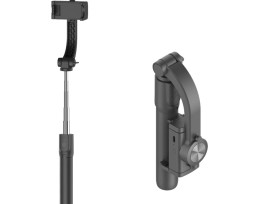 Tripod és mobiltelefon stabilizáló állvány - teleszkópos selfiebot / 190 x 43 x 70 mm