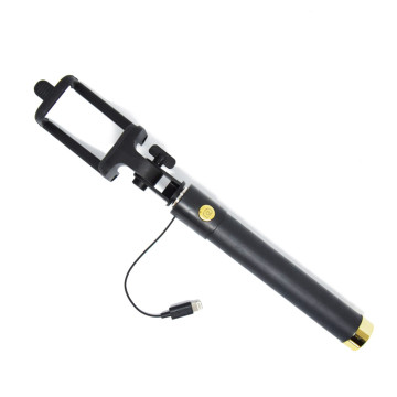 Selfie bot / teleszkópos szárral és Lightning csatlakozóval - fekete