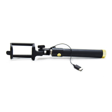 Selfie bot / teleszkópos szárral és USB-C csatlakozóval - fekete