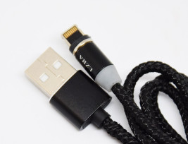 Mágneses töltőkábel / USB - Lightning kábel / 1 m (DC38)