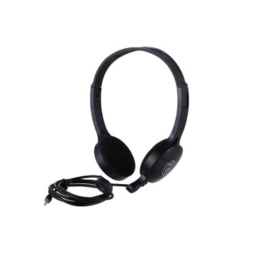 AKZ gamer fejhallgató mikrofonnal, játékhoz - fekete