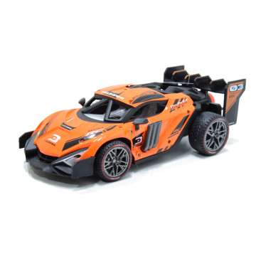 Metal Racing versenyautó - távirányítós, automata vízpermettel / narancssárga