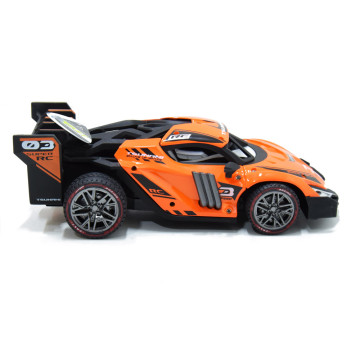 Metal Racing versenyautó - távirányítós, automata vízpermettel / narancssárga
