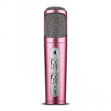 Mini karaoke mikrofon mobiltelefonokhoz - iOS és Android kompatibilis / rózsaszín
