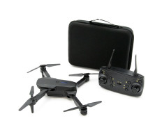 Kamerás mini drón WiFi-vel, hordozható tárolóval, fekete