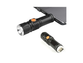 Mini Tech Light LED lámpa zoom funkcióval / USB-ről tölthető