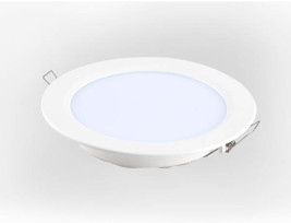 18W SMD kerek LED panel / 198 mm átmérő, beépíthető - meleg fehér