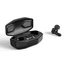 T68-TWS vezeték nélküli Bluetooth headset - tokba épített töltővel / fekete színben