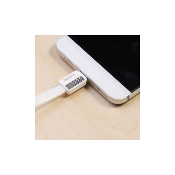 Metal töltő- és adatkábel / Micro USB csatlakozóval