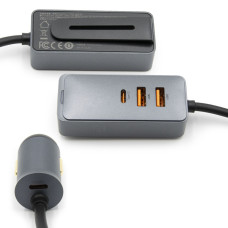 Prémium, autós töltő - 2 db USB és 2 db USB-C csatlakozóval