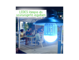 Szúnyogirtó LED lámpa UV-fénnyel E27 foglalatba
