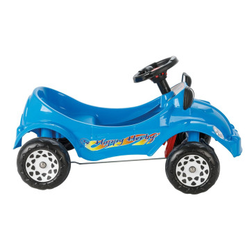 Happy Herby pedálos sportkocsi gyermekeknek, kormánykerékkel - kék