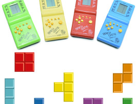 Retro tetris játékkonzol - színes