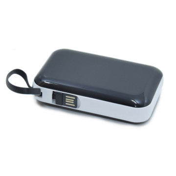 3 az 1-ben PowerBank - Micro USB, Type-C, Lightning kábelekkel / 2500 mAh