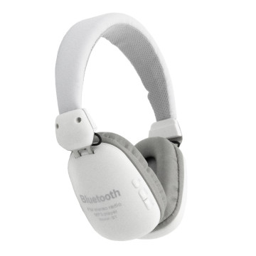 Vezeték nélküli Bluetooth fejhallgató, fehér színben