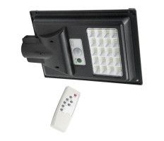 Napelemes kültéri lámpa távirányítóval, IP67 védelemmel, 90W teljesítménnyel