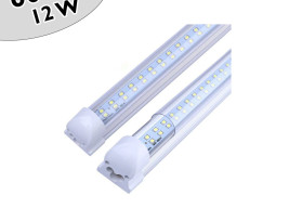 60 cm dupla soros T8 LED fénycső armatúrával / 12W, 96 db SMD leddel - hideg fehér